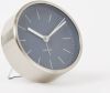 Karlsson Wekkers Alarm Clock Minimal Nickel Case Blauw online kopen