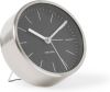 Karlsson Wekkers Alarm Clock Minimal Nickel Case Zwart online kopen