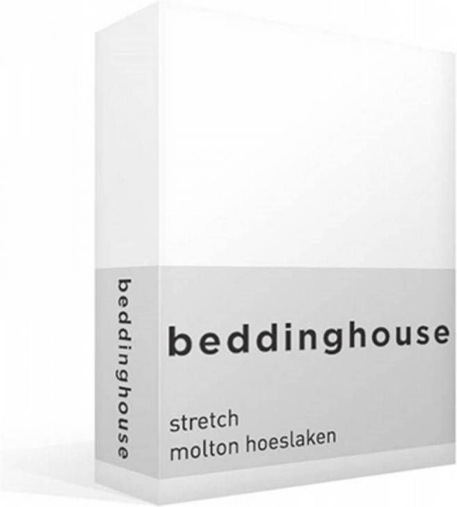 Beddinghouse Multifit Stretch Molton Hoeslaken 80% Katoen 20% Polyester Lits jumeaux(180/200x200/220 Cm) Wit online kopen