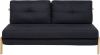 Beliani Edland Tweezitsbank zwart polyester online kopen