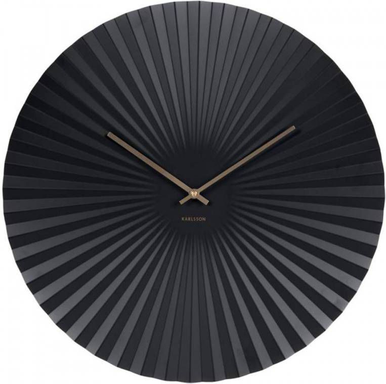 Karlsson Wandklokken Wall Clock Sensu Xl Steel Zwart online kopen