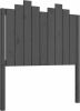 VidaXL Hoofdbord 96x4x110 cm massief grenenhout grijs online kopen