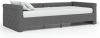 VidaXL Slaapbank met USB stof donkergrijs 90x200 cm online kopen