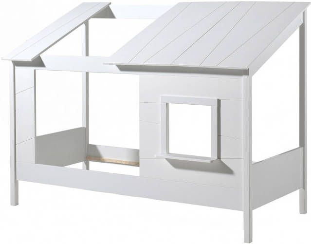 Vipack Bed Huisbed Inclusief Dakpaneel 90 x 200 cm wit online kopen