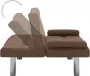 VidaXL Slaapbank Met Twee Kussens Polyester Bruin online kopen