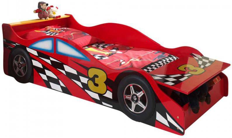 Vipack autobed Race rood 48x78x175 cm Leen Bakker online kopen