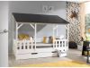 Vipack Bed Huisbed Inclusief 3 Panelen En Slaaplade 90 x 200 cm wit/zwart online kopen