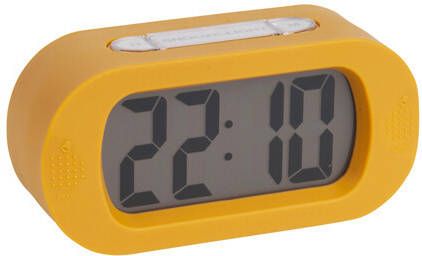 Karlsson Wekkers Alarm clock Gummy rubberized Geel online kopen