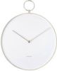 Karlsson Wandklokken Wall Clock Hook Metal Wit online kopen