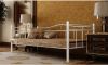 VIDAXL Bedbank met matras metaal wit 90x200 cm online kopen