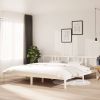 VidaXL Bedframe massief hout wit 200x200 cm online kopen
