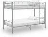 VidaXL Stapelbed metaal grijs 90x200 cm online kopen