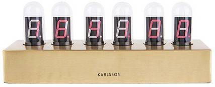 Karlsson Tafelklokken Table clock Cathode base Goudkleurig online kopen