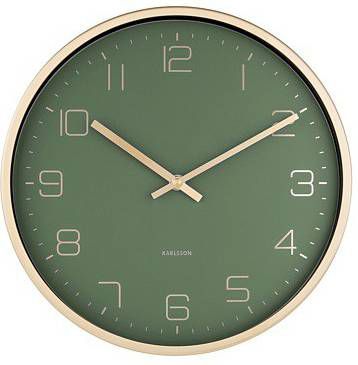 Karlsson Wandklokken Wall clock Design Armando Breeveld Groen online kopen