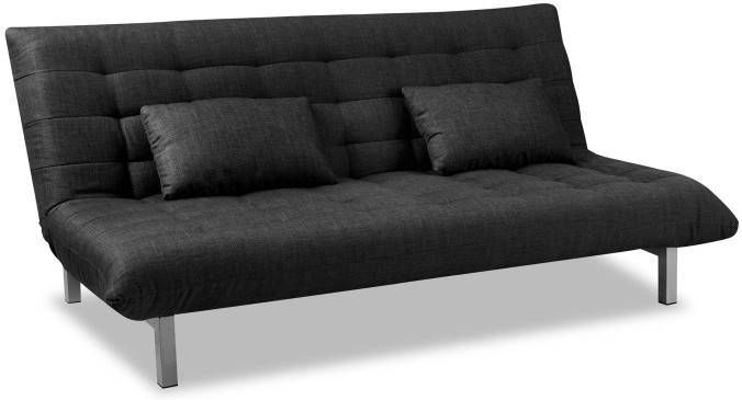 Beter Bed Select Slaapbank San Francisco Twijfelaar 126 x 190 x 37 cm zwart online kopen