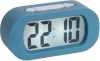 Karlsson Wekkers Alarm clock Gummy rubberized Blauw online kopen