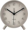 Karlsson Wekkers Alarm clock Lofty metal matt, D. 11cm Grijs online kopen