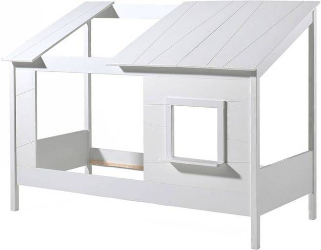 Vipack Bed Huisbed Inclusief Dakpaneel 90 x 200 cm wit online kopen