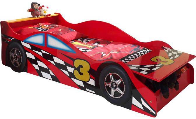 Vipack autobed Race rood 48x78x175 cm Leen Bakker online kopen